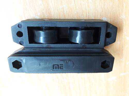 V Groove Fix Window Roller - Nylon, 27MM Size, Black Color | Easy to Use, Robust Design, Supports 25-30 KG Capacity, V Cut Bracket Type