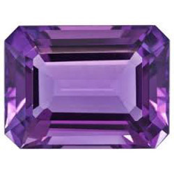 Octagonal Amethyst gemstone