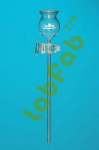 Funnel Thissle with Stopcock - Borosilicate Glass, 200mm, Glass Stopcock | Durable, Chemical Resistant, Precise Control, Leak Prevention