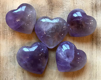 Puff heart amethyst