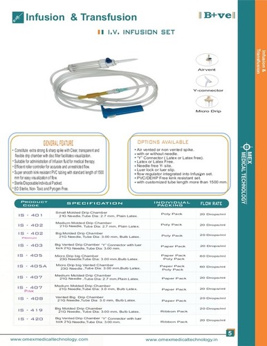 Disposable infusion set