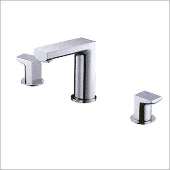 Two Handle Basin Faucet With Left Rod