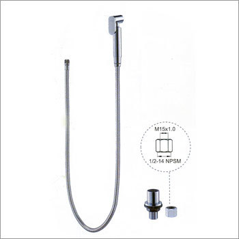 Sprayer With Stand - Metal, Chrome Finish, 1m Hose, 1/2 Inch Connection | Adjustable Spray, Portable, Durable, Reliable, Versatile