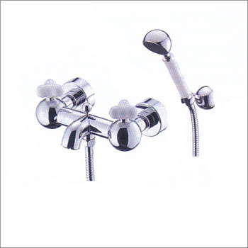 Bath Shower With Hand Shower - Brass Chrome 250x150x100mm, 10L/min Flow Rate, Easy Installation, Water Saving