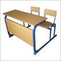 Wooden School Bench