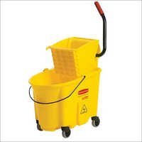 Wringer Mop Bucket - Plastic Material, Designed For Hotels And Hospitals | Easy To Use, Lightweight, Efficient Cleaning Solution