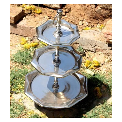 Cake Stand - Metal, Handmade Finish | Modern Arts Style for Home and Wedding Decoration