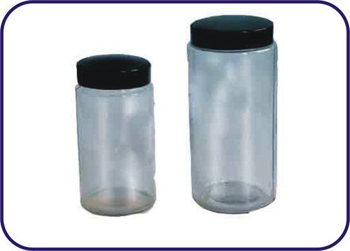 Glass Specimen Jars Screwed Neck With Bakelite Caps
