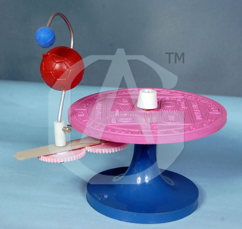 Model of Solar and Lunar Eclipse - Plastic, Lightweight | Pre-Assembled, Educational Visual Aid, Durable