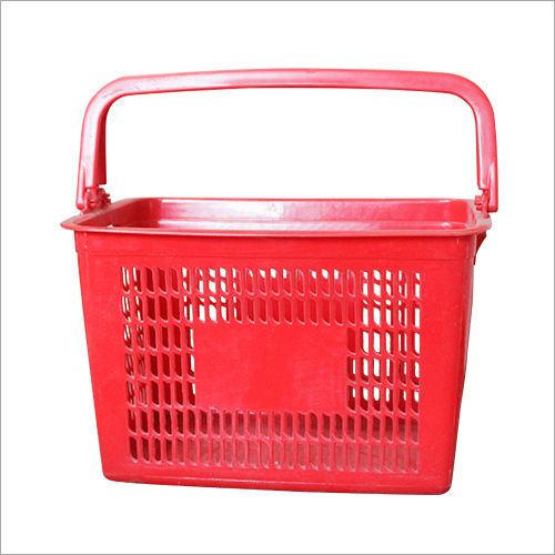 Red Plastic Shopping Baskets