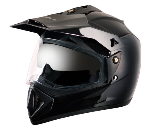 Off Road D/V Black Helmet Size: Medium And Large