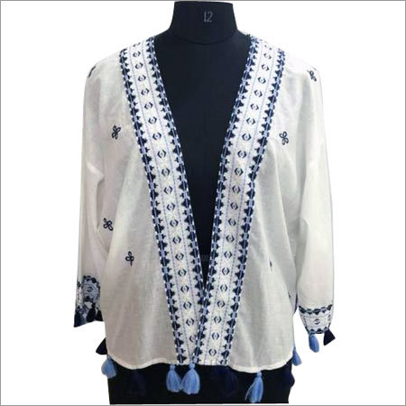 Ladies White Cotton Shrugs