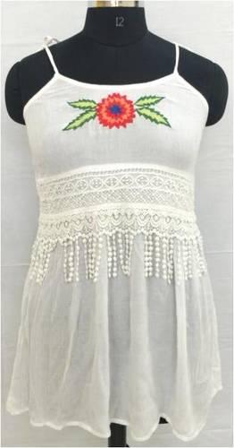 Ladies White One Piece Dress