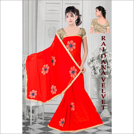Ladies Rai Dana Velvet Sarees