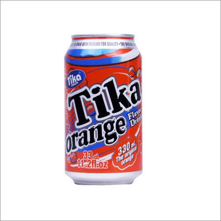 Tika Carbonated Orange Flavor Drink Canned