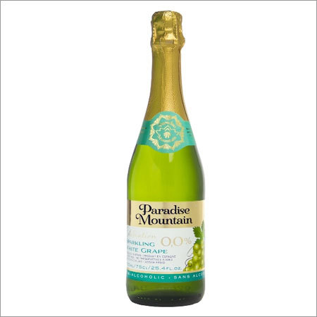 Sparkling Fruit Juice Drink Non-Alcoholic Paradise Mountain White Grape