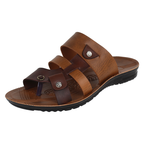 Sporter Men/Boys Brown-932 PU Slipper