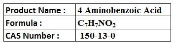 4 Aminobenzoic Acid - White Solid
