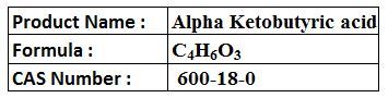 Alpha Ketobutyric Acid - White Crystalline Powder CAS 600-18-0 | High Purity Metabolic Intermediate Soluble in Water