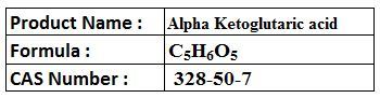 Alpha Ketoglutaric Acid - White Crystalline Powder CAS 328-50-7 | Krebs Cycle Intermediate Glutamate Deamination High Purity Water-Soluble