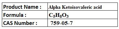Alpha Ketoisovaleric acid