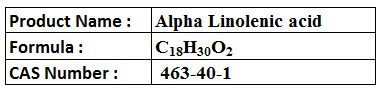 Alpha Linolenic acid