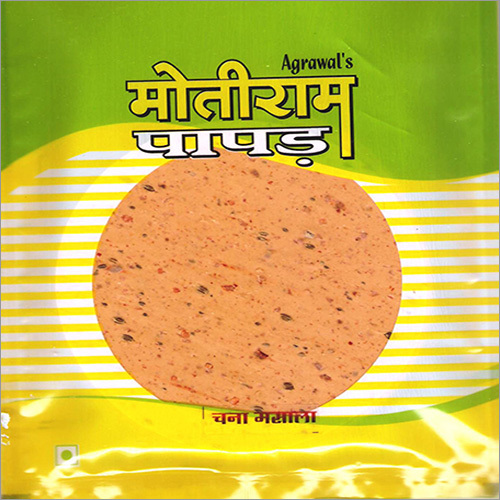 Chana Masala Papad