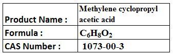 Methylene Cyclopropyl Acetic Acid