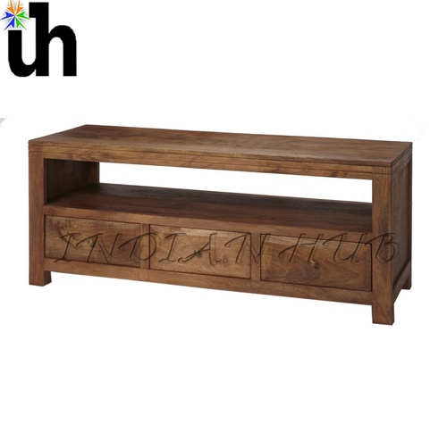 wooden Light Mango Large Media Unit