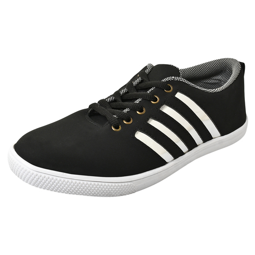 Black Sporter Men/Boys Black-674 Canvas Casual Shoe
