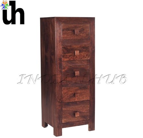 Toko Mango Tall Boy Chest of 5 Drawers