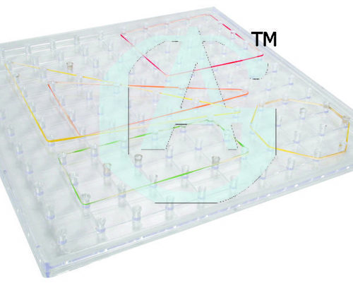 Geoboard (Transparent) 11A 11 Flat Head Peg Grid
