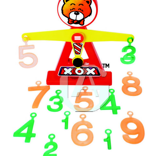 Hook N Look Numerical Balance - Plastic, 15x10 cm, Red | Addition Learning, Interactive Hands-On Number Exploration