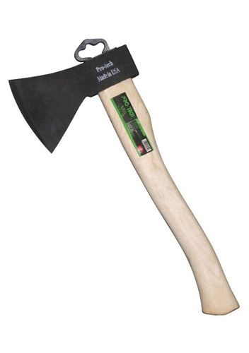 Fireman Axe with wooden handle and pouch
