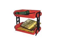 Multi Utility Rack - PVC Material, Single Cavity Design, Red Color | Versatile Trolly for Household Organization