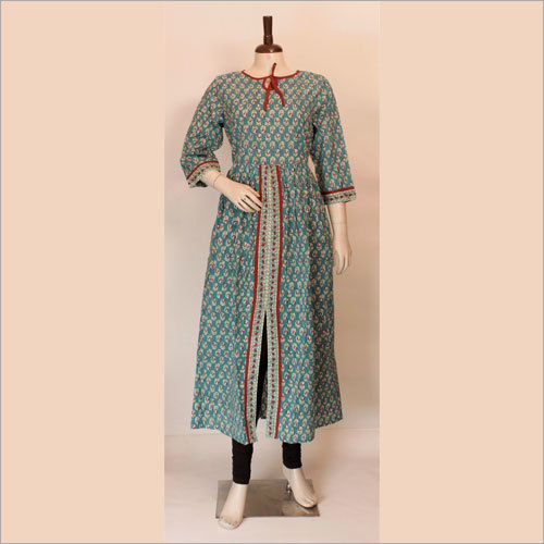 Ladies Fancy Block Print Kurtis