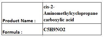Cis-2-Aminomethylcyclopropane Carboxylic Acid - White Crystalline Solid, >98% Purity, Melting Point 102-105°C