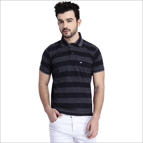 T-Shirts - Cotton, Multiple Sizes, Dark Grey | Polo Collar, Soft Fabric, Stylish Design, Pocket Included, Breathable
