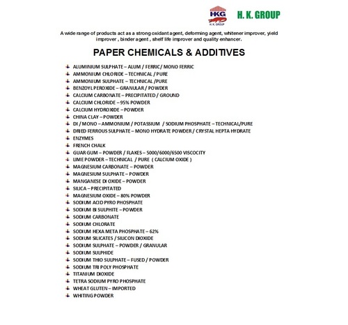 PAPER CHEMICALS / SUPREME WHITENER
