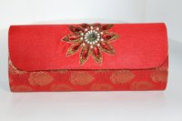 Bridal Evening Clutch Bag - Silk Material, Assorted Color | Elegant Design For Special Occasions, Perfect For Weddings And Evening Events