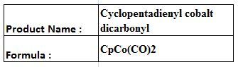 Cyclopentadienyl cobalt dicarbonyl