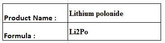 Lithium Polonide