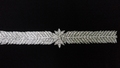 Silver crystal stone work belt