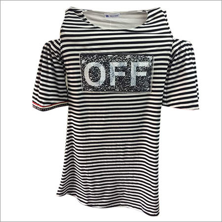 Ladies Cut Out Shoulder Top