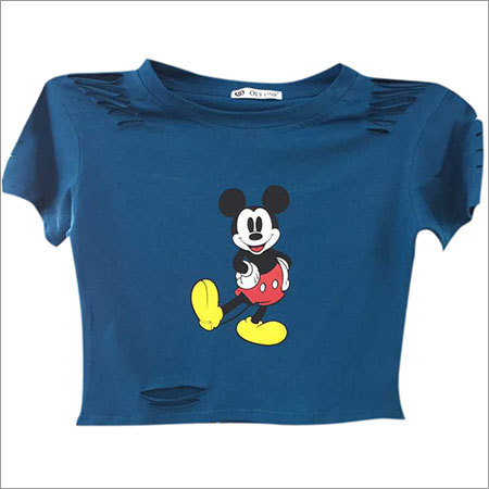 Ladies Printed Crop Top