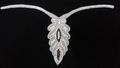 Gorgeous slim work crystal neckline for customized dresses