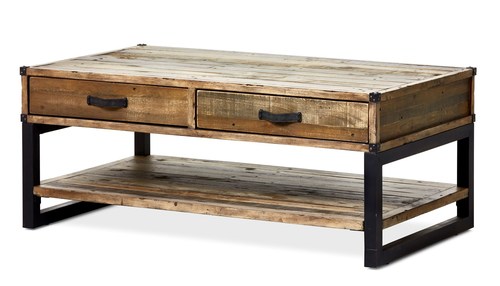 Reclaimed Wood With Chest Of Drawers Coffee Table