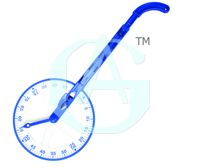 SETP N COUNT WITH (MEASURING COUNTER) - Plastic/Metal, 30-40 cm Blue Wheel, Mechanical Counter | Accurate Readings, Easy Measurement, Student-Friendly
