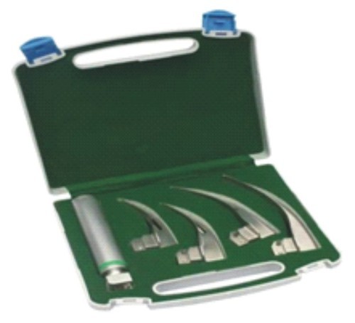 Reusable Professional Macintosh Fiber Optic Laryngoscope Set - Fiber Material, Manual Operation | For Laboratory and Hospital Use, Weighs 1-2 Kilograms