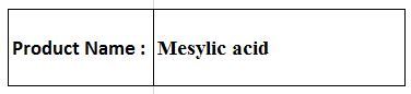Mesylic Acid - White Solid, Density 1.47 g/mL | High Purity, Versatile Reagent, Efficient Synthesis